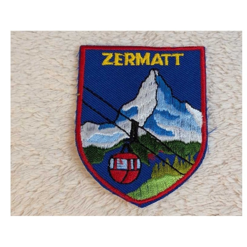 Zermatt Embroidered Patch Collectible Souvenir Ski Mountain Gondola